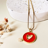 Collar Corazón Calado