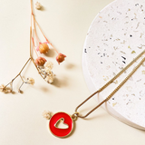 Collar Corazón Calado