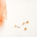 Aretes Corazon  con Seguro tornillo