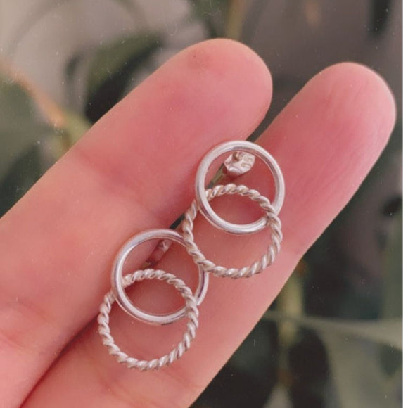 Aretes doble circulo