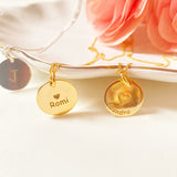 Collar Personalizado Placa Redonda